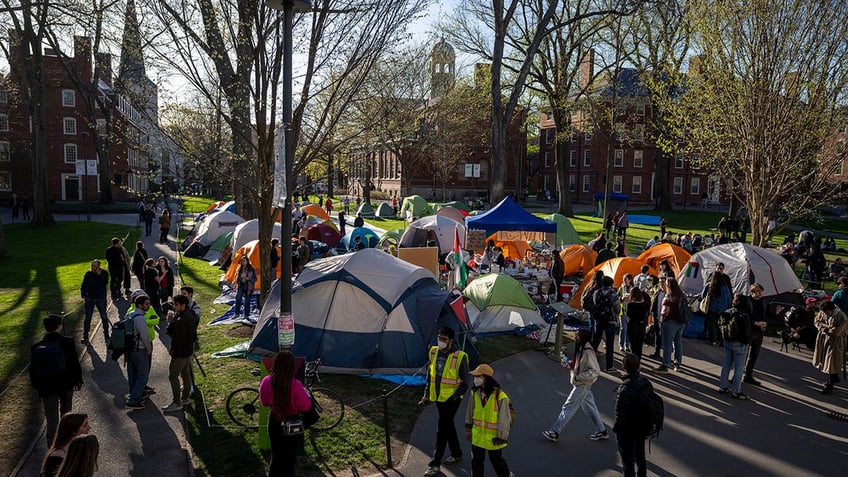 Anti-Israel encampment at Harvard