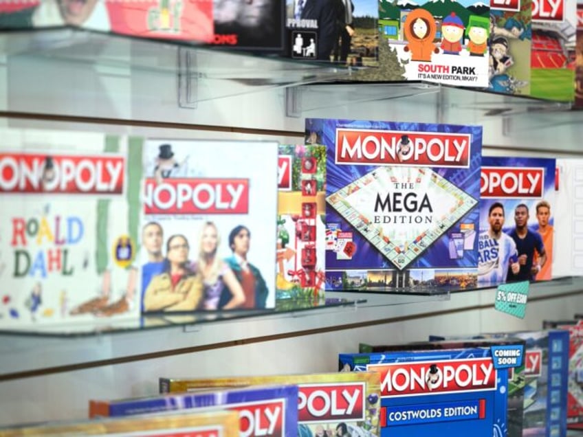 LONDON, ENGLAND - JANUARY 27: Rows of special edition Monopoly board games are seen at the Toy Fair 2022 on January 27, 2022 in London, England. The 2022 London Toy Fair is the only international toy trade event this year with others being canceled due to the Coronavirus Pandemic. (Photo …