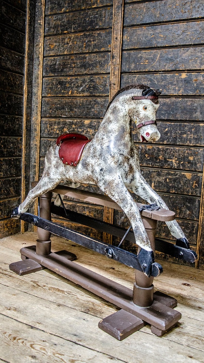 haunted rocking horse that reportedly moved from room to room on its own is going up for sale