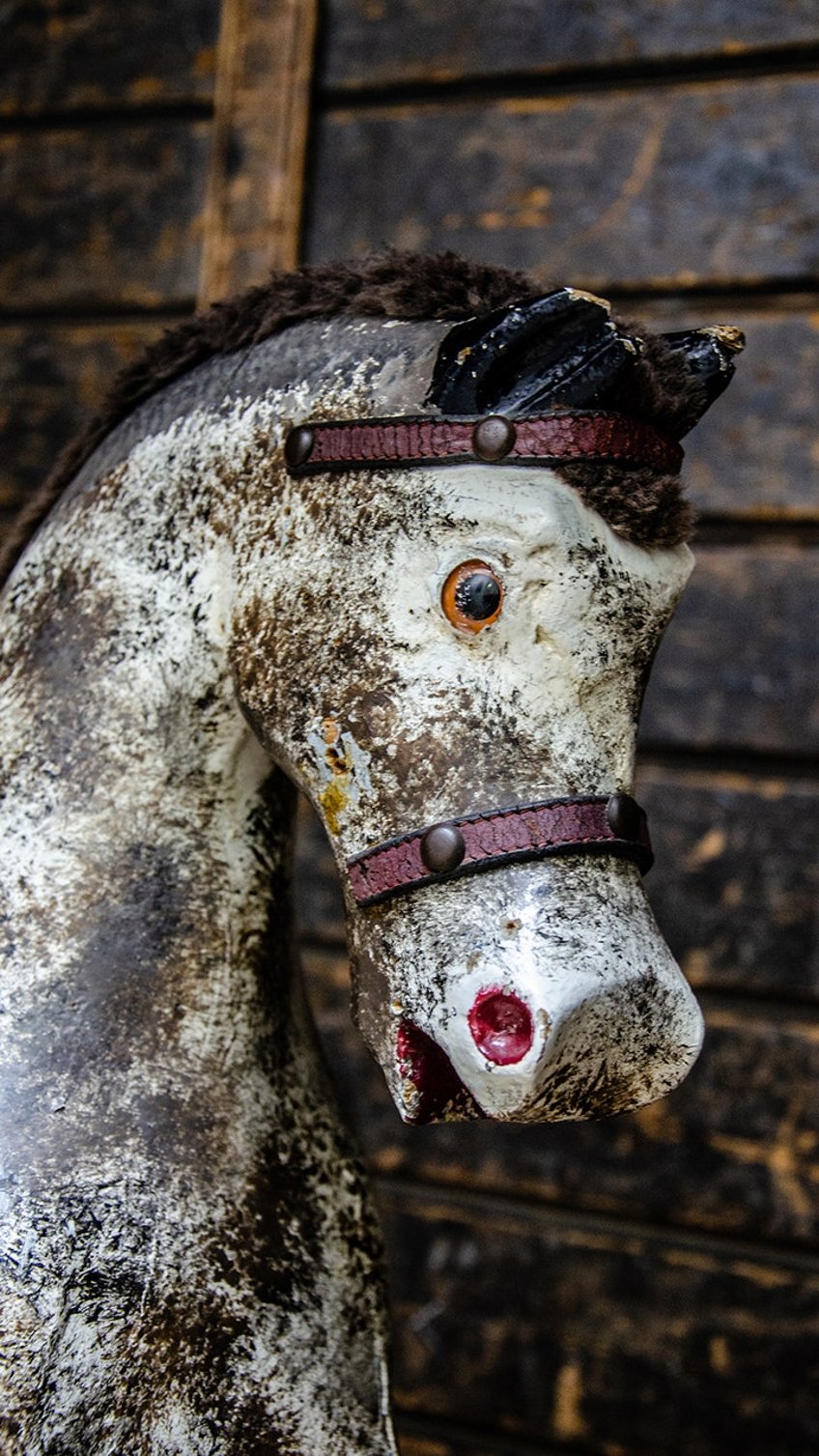 haunted rocking horse that reportedly moved from room to room on its own is going up for sale