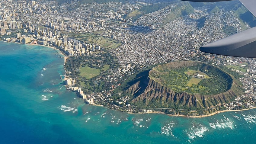 Diamond Head crater in Oahu, Hawaii