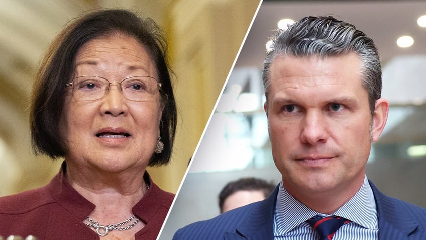 Hirono/Hegseth photo split 