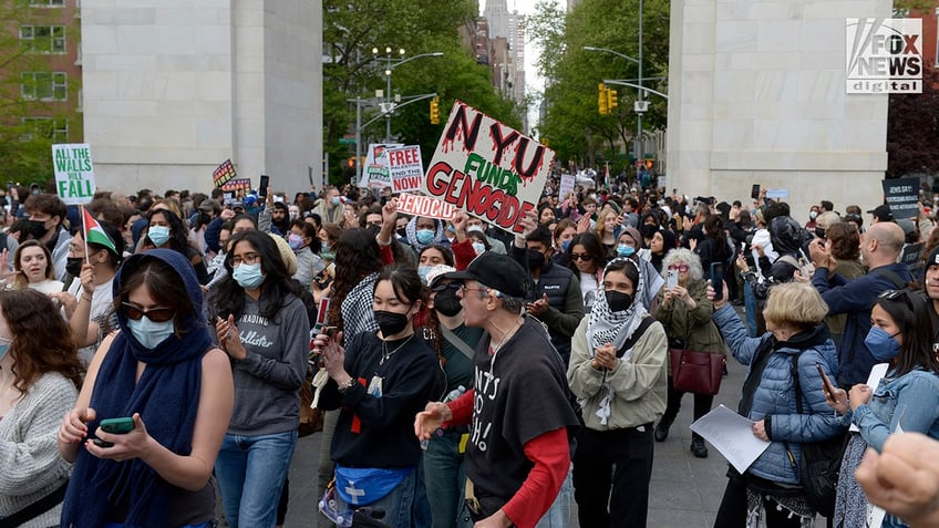 Anti-Israel protesters in New York City