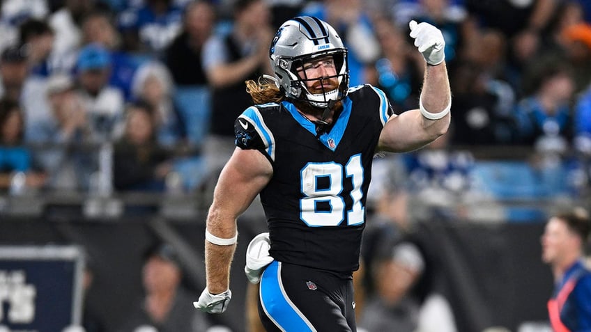 hayden hurst not shocked panthers fired frank reich amid disastrous season discusses how team moves forward