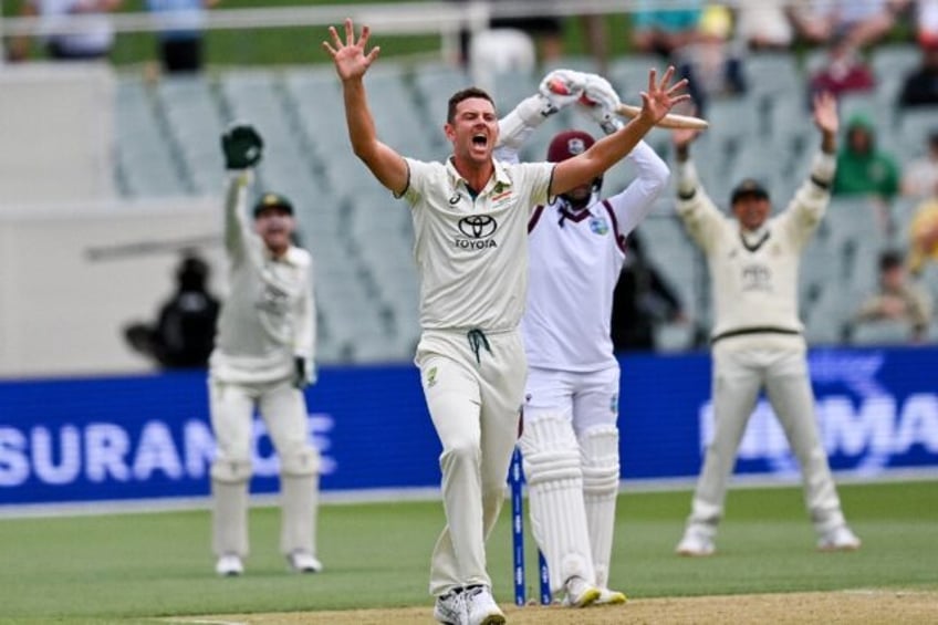 Josh Hazlewood took four wickets for just two runs at the start of the West Indies second innings to deal a hammer blow to the visitors