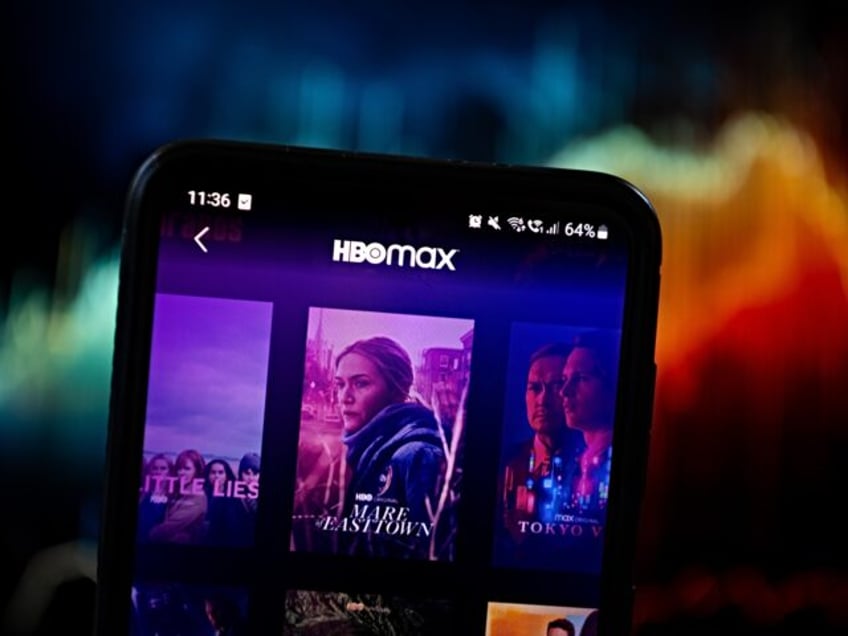 POLAND - 2023/10/24: In this photo illustration a HBO Max logo seen displayed on a smartph