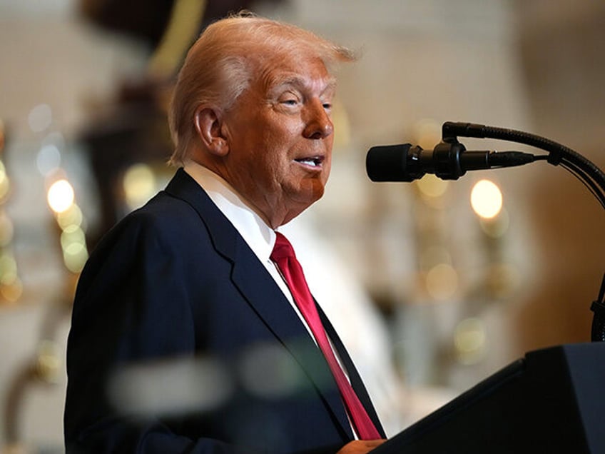 U.S. President Donald Trump speaks at the National Prayer Breakfast at the U.S. Capitol on
