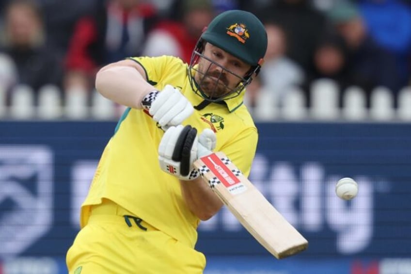 Hitting out: Australia's Travis Head bats in the 5th ODI against England at Bristol