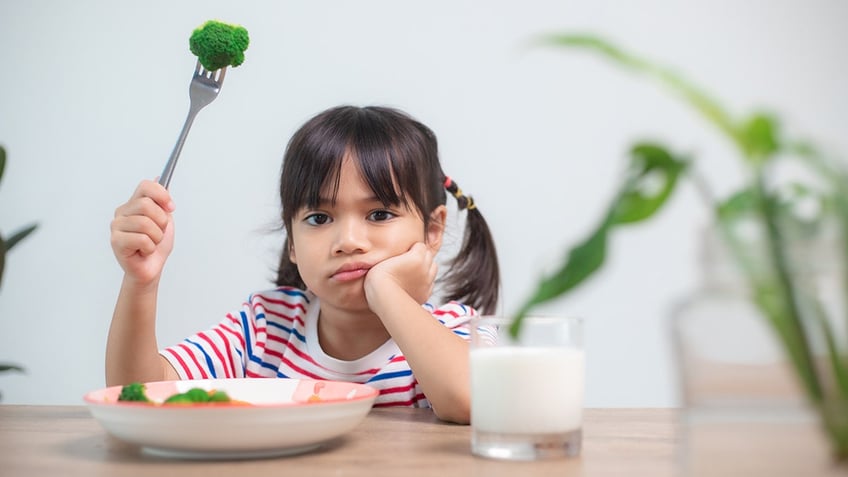 Child reluctant to eat vegetables