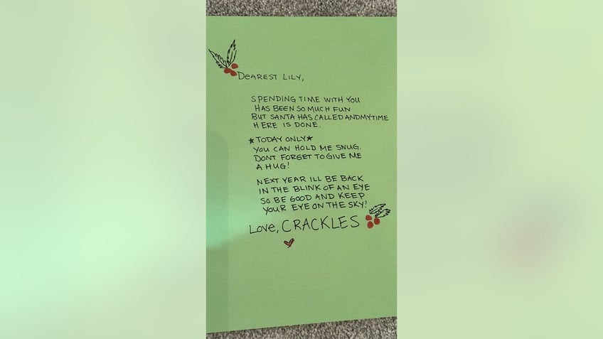 crackles the elf letter