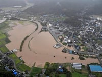 Heavy rain pounds northcentral Japan leaving 1 person dead and several others missing