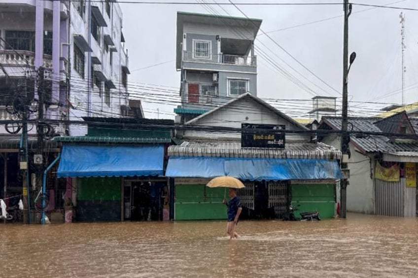 The Myanmar town of Tachileik, which borders northern Thailand's Chiang Rai province, is f