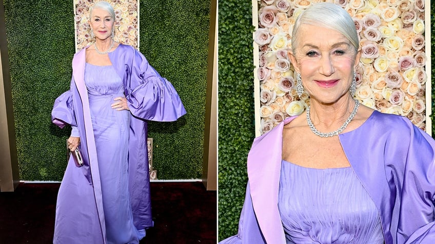 Helen Mirren at the globes