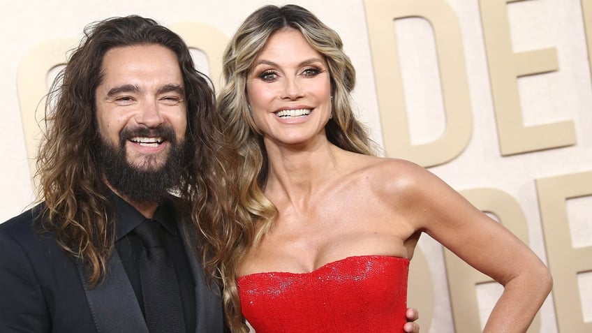 Heidi klum and husband Tom Kaulitz at awards show.