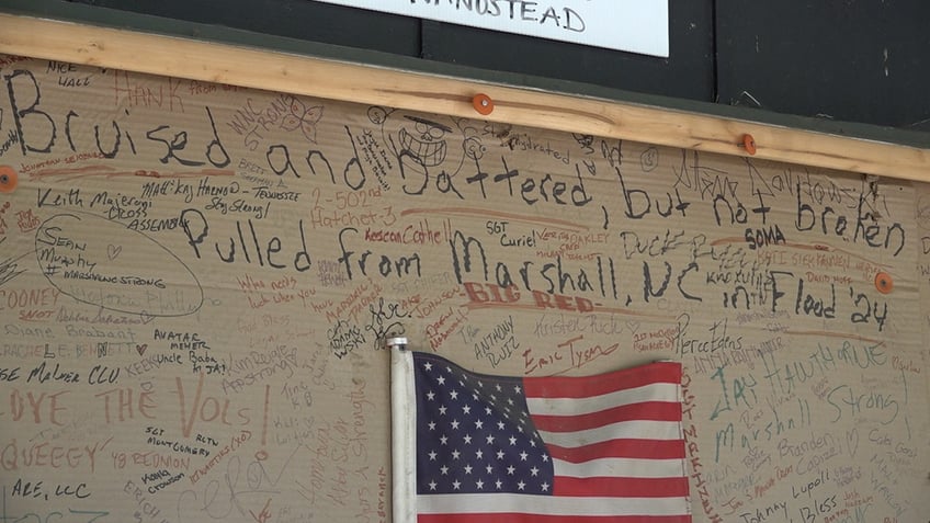 Signs of encouragement in Marshall, NC