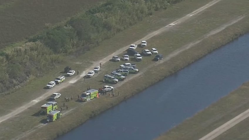 Canal helicopter crash near Miami