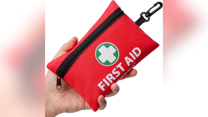 A first aid kit is wise to carry on any hike.