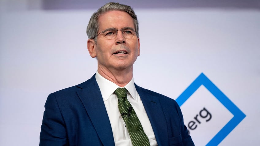 Scott Bessent, founder and chief executive officer of Key Square Group LP, at an interview during the Republican National Convention (RNC) near the Fiserv Forum in Milwaukee, Wisconsin, US, on Tuesday, July 16, 2024.