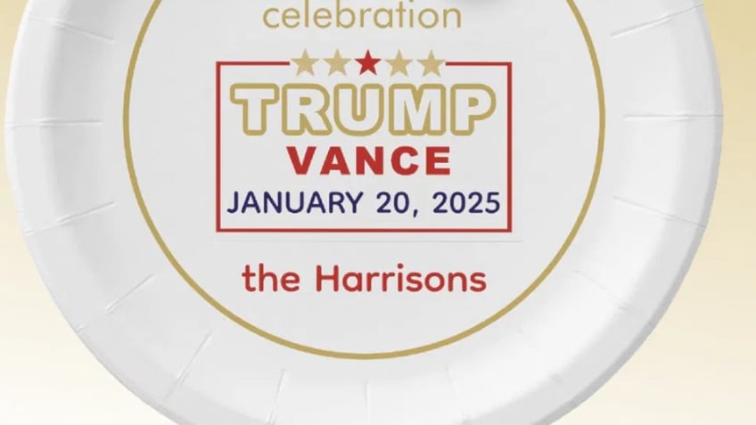 These commemorative paper plates are a keepsake.