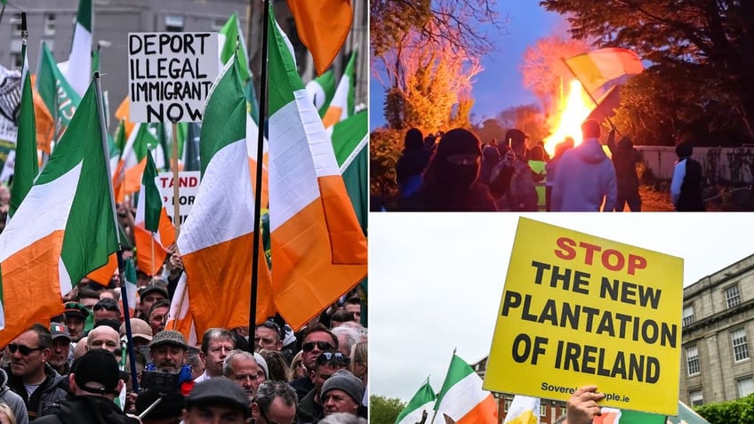 Dublin mass immigration protest