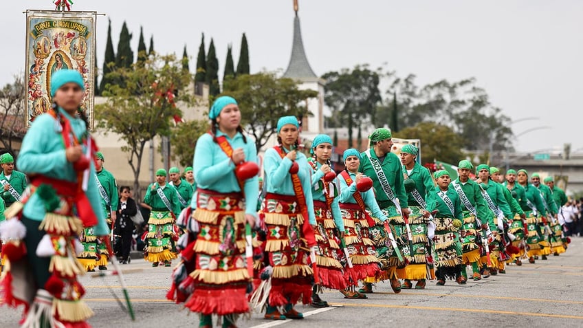 procession honoring Our Lady of Guadalupe