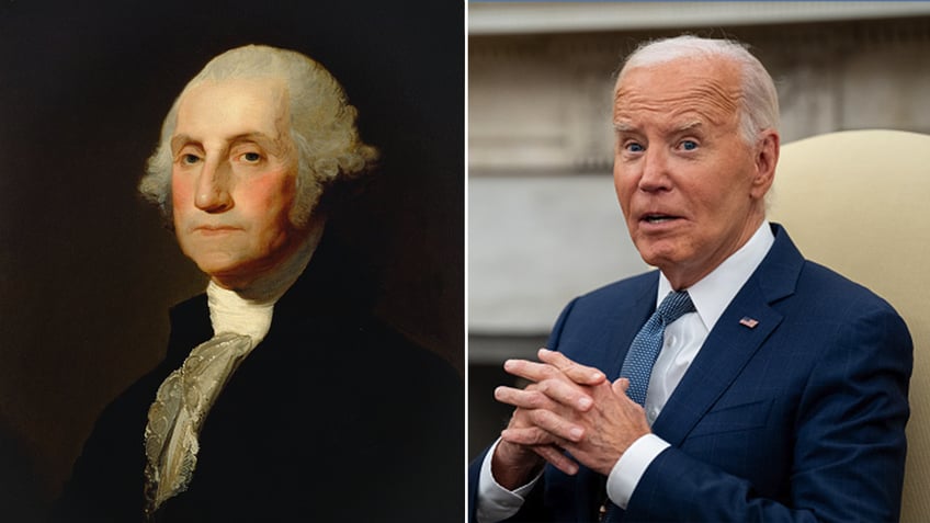 George Washington President Biden split