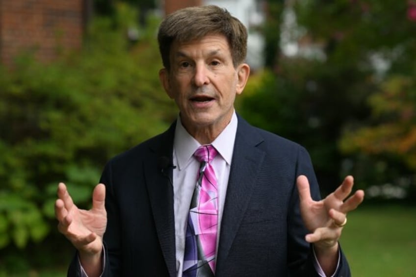 Historian and American University professor Allan Lichtman answers questions during an int