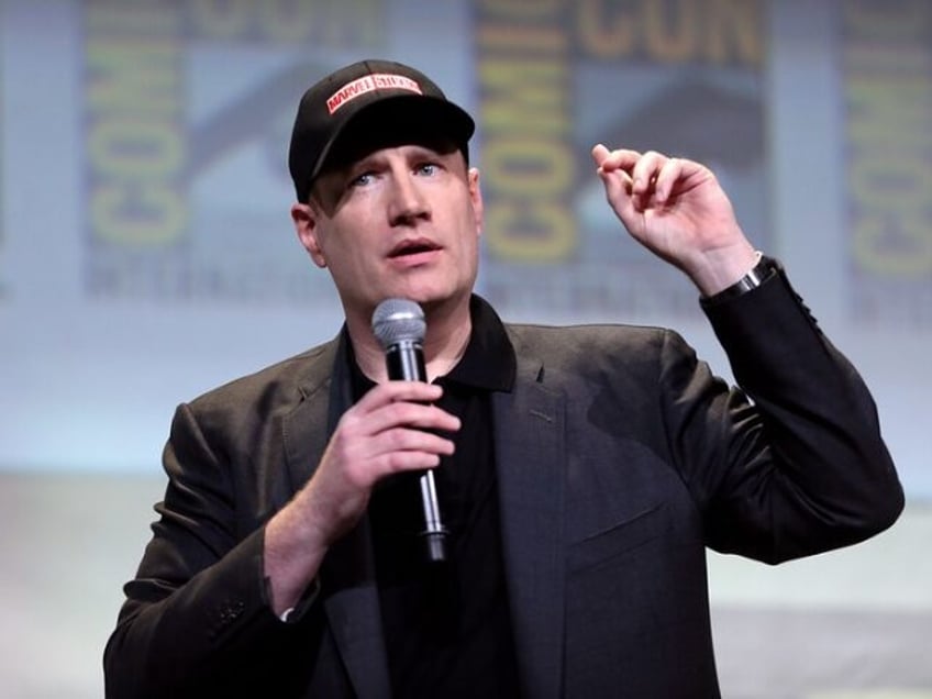 Kevin Feige speaking at the 2016 San Diego Comic Con International at the San Diego Conven