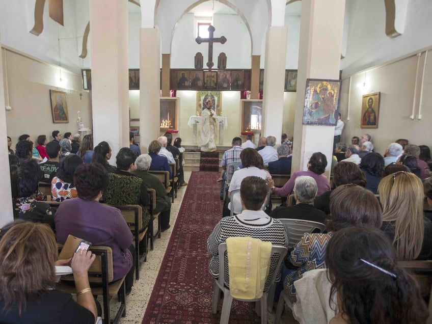 Iqrit church interior (Jack Guez / AFP via Getty)