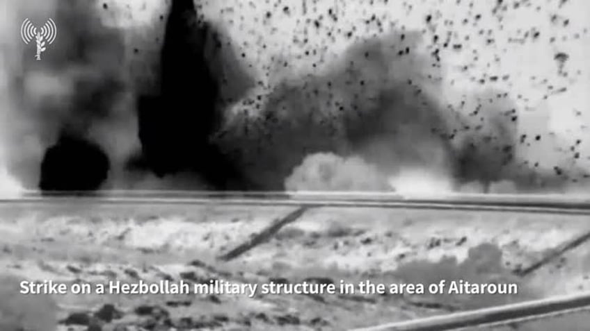 IDF strike on Hezbollah arms depot.