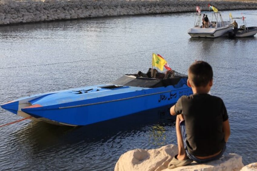 Hezbollah on September 14 put on display just south of Beirut a boat it said was used in a