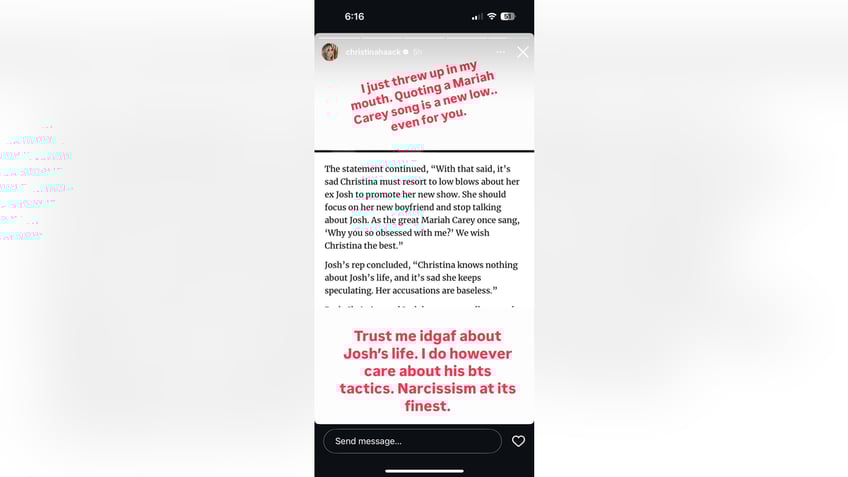 Christina Haack posts to Instagram
