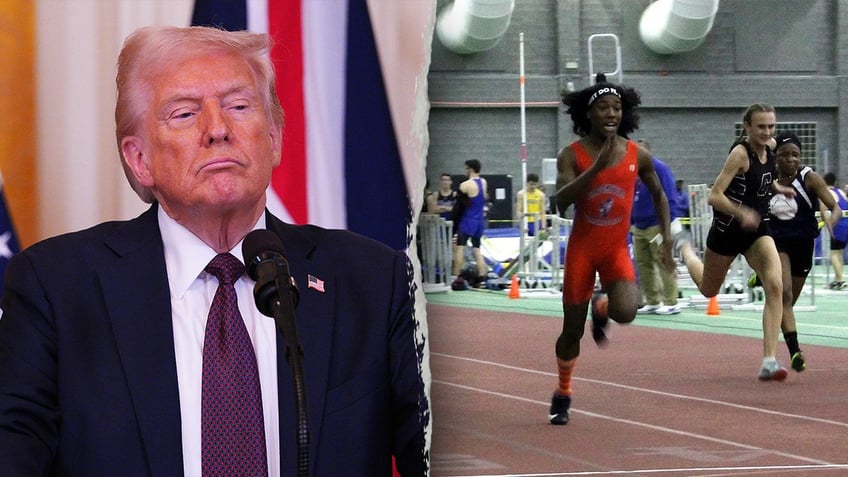 High school transgender athletes compete in the Connecticut girls Class S indoor track meet at Hillhouse High School in New Haven, Connecticut. The Trump administration is expanding its Title IX probe.