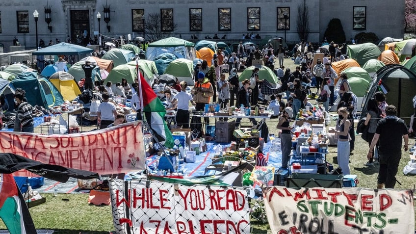 Anti-Israel protest on college campus