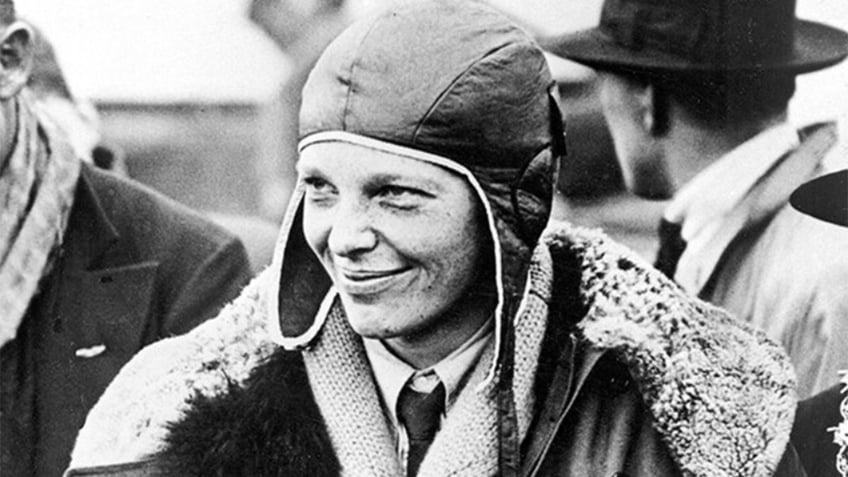 Amelia Earhart close up