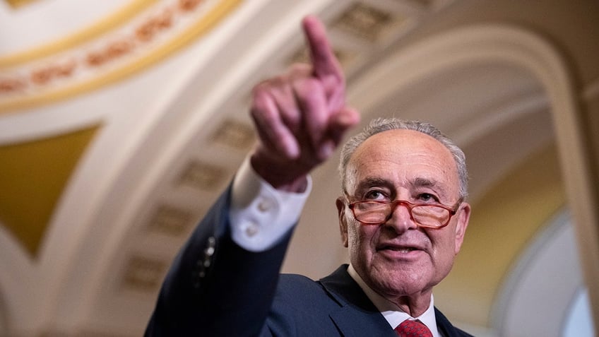 Chuck Schumer pointing