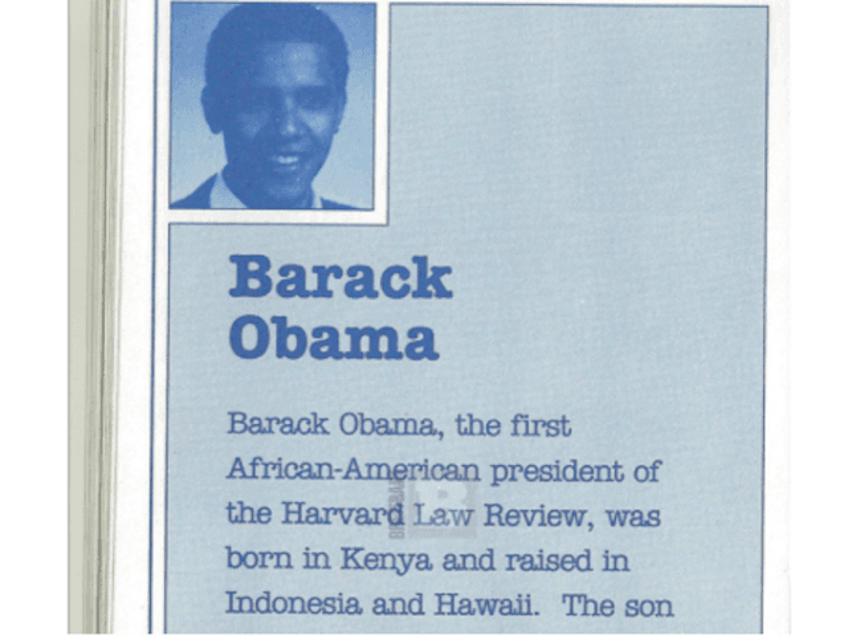 hillary clinton original birther links to obama born in kenya pamphlet in campaign fundraiser