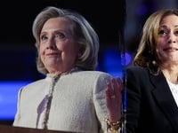 Hillary Clinton says it's a 'double standard' to ask Harris about her policies