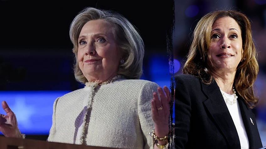 Hillary Clinton and Kamala Harris montage