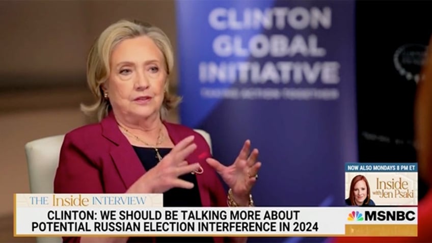 hillary clinton warns of potential russian election interference in 2024 hell do it again