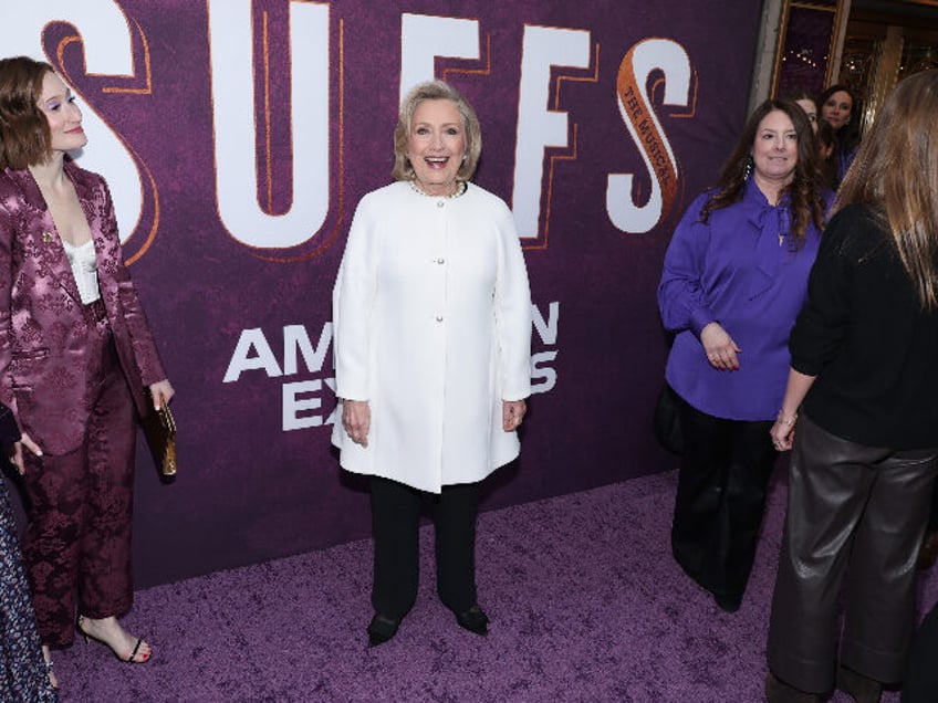 NEW YORK, NEW YORK - APRIL 18: Former United States Secretary of State, Hillary Clinton at