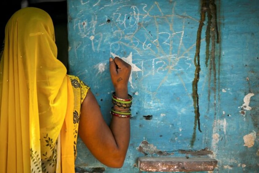 A woman from a marginalised community in the outskirts of Agra; more than two-thirds of In