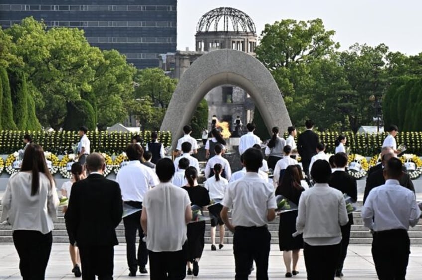 Around 140,000 people died in the western Japanese city of Hiroshima when the United State