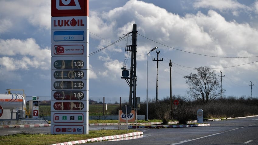 Lukoil gas station.