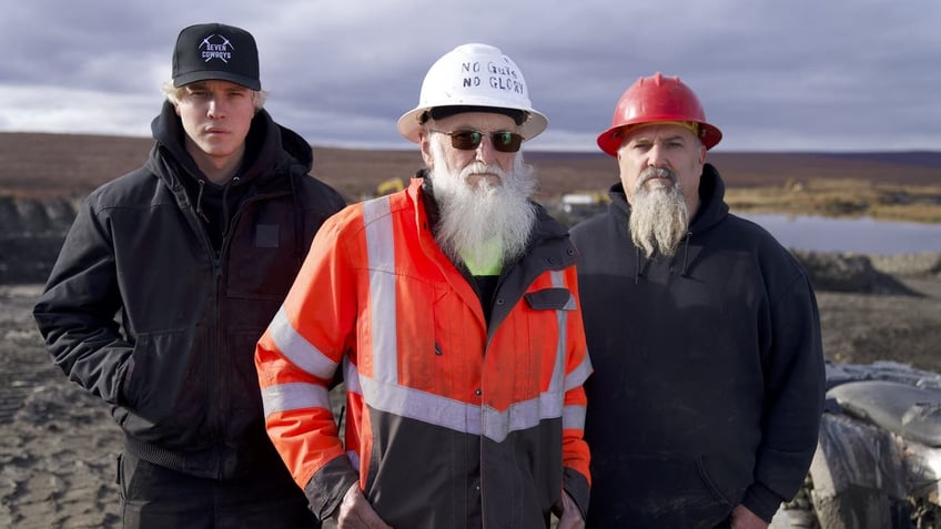 hunter hoffman, todd hoffman and jack hoffman at mining site