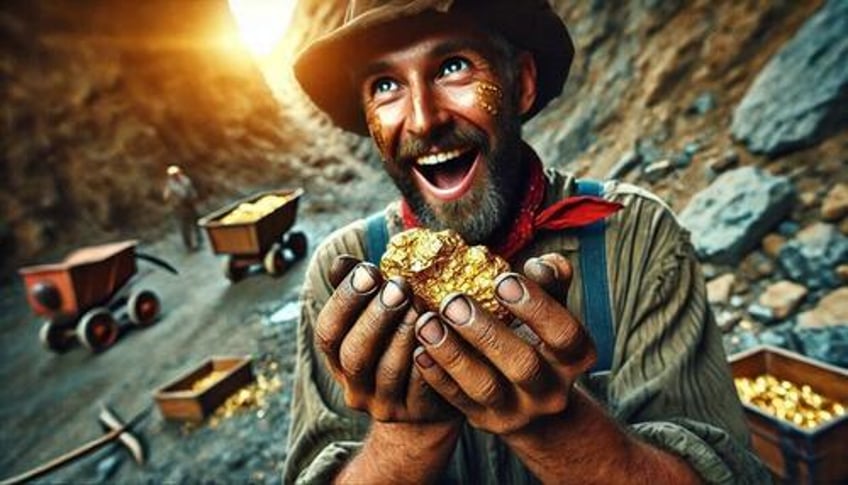 holding gold yields better returns than mining for it