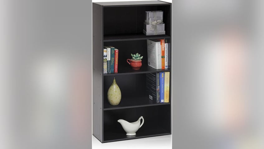 Create a display space with a simple bookshelf. 