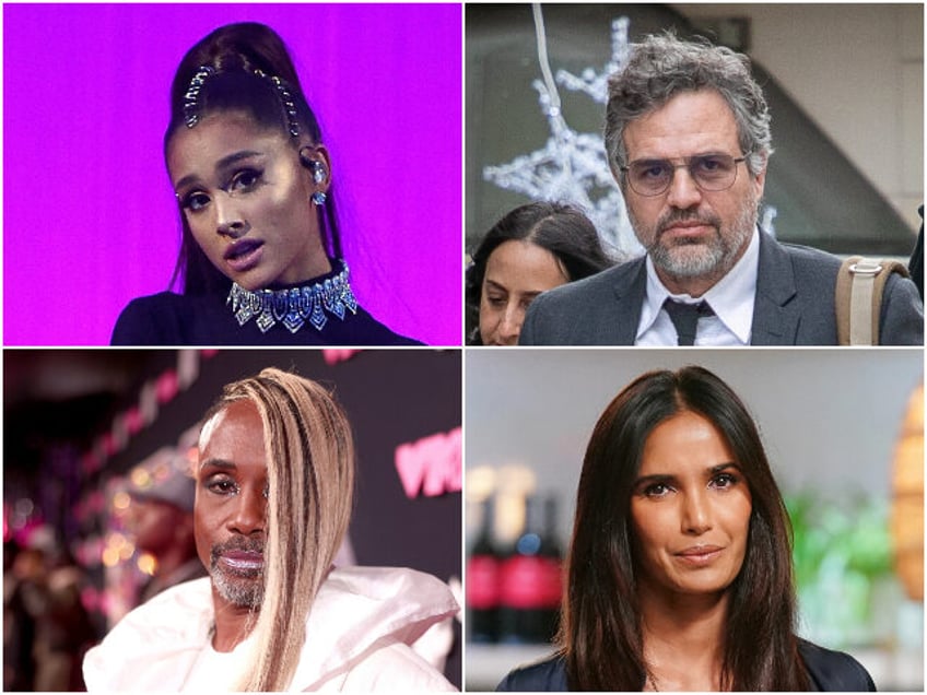 hollywood celebrities ariana grande mark ruffalo billy porter support soros backed initiative spreading book bans hoax