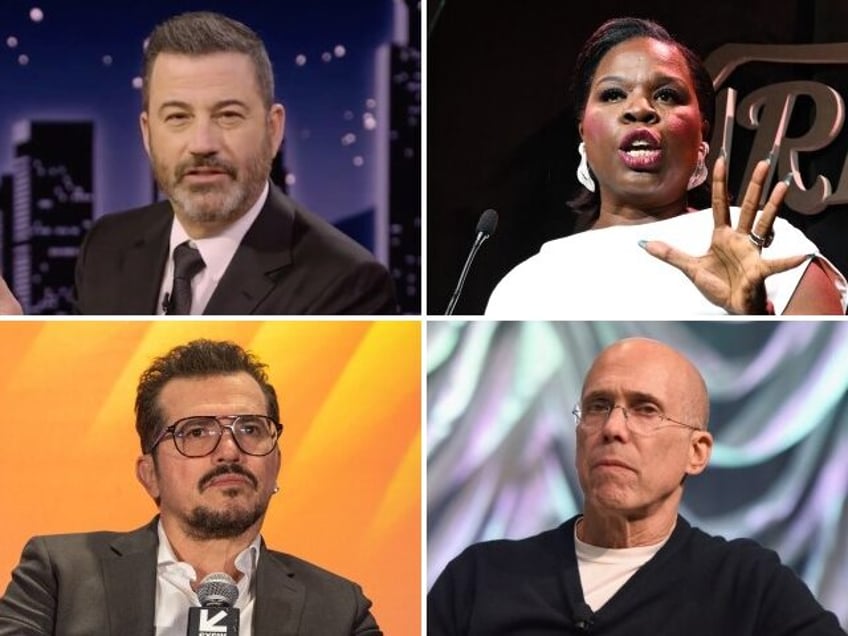 Clockwise from top left: Jimmy Kimmel, Leslie Jones, Jeffrey Katzenberg, John Leguizamo.