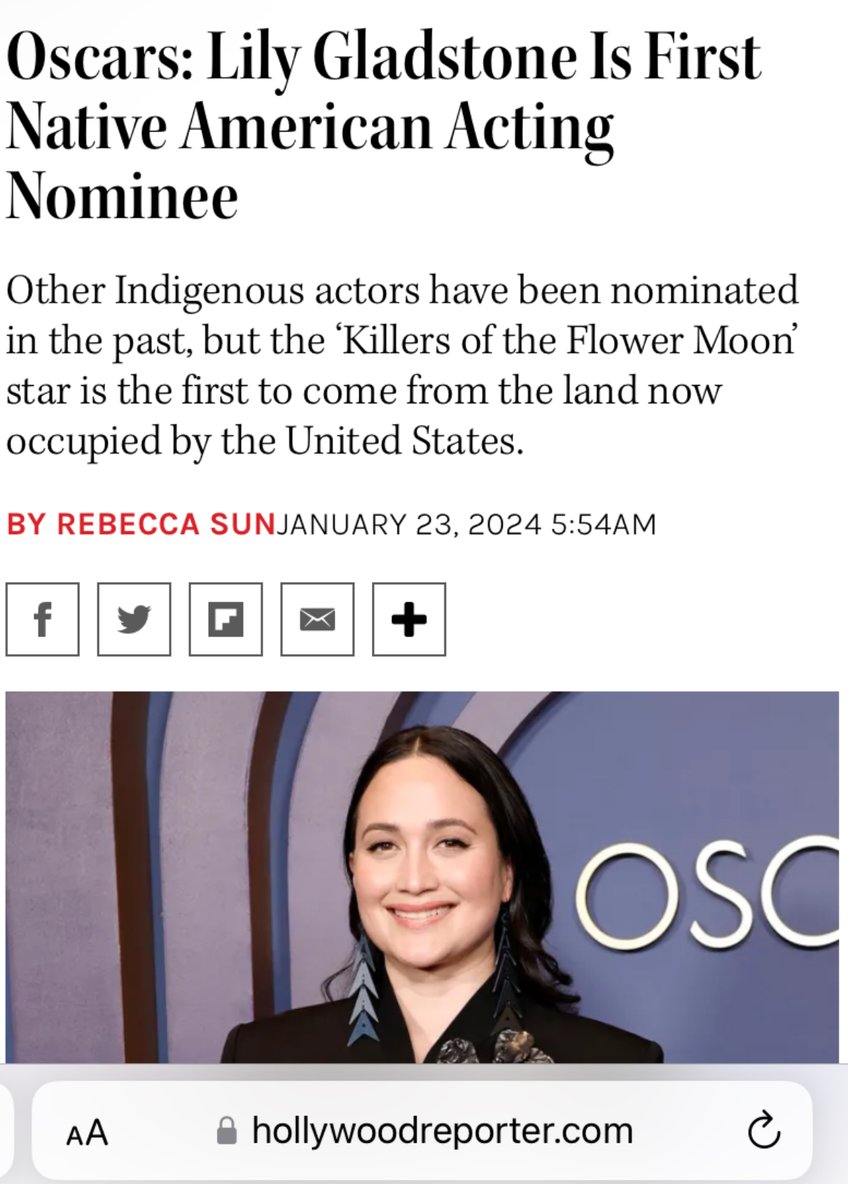 hollywood reporter revises killers of the flower moon story calling us land occupied after breitbart article